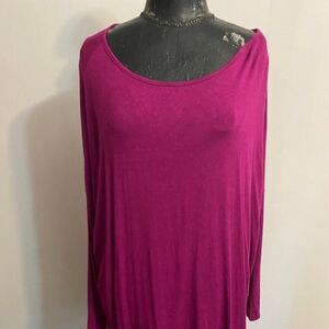 a. gain Fushia Dolman sleeves tunic, size 2X